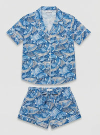 Lullaby of the Whales Women's Short Sleeve Organic Cotton Pyjama Short Set Myza