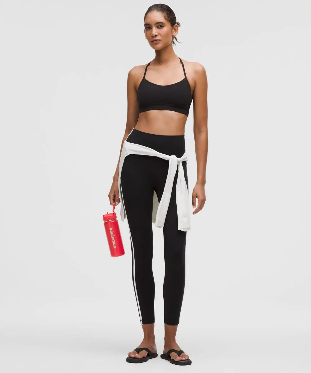 Lulu Red Back to Life Sport Bottle 18oz Straw Lid Lululemon