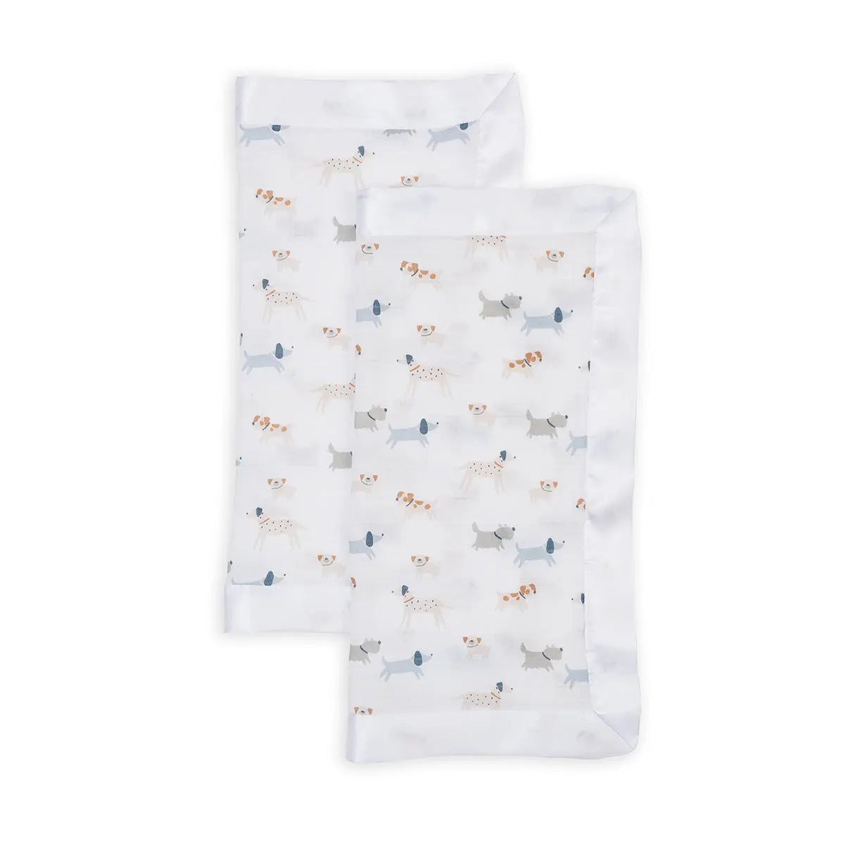 Lulujo - 2 Pack Muslin Security Comforter Blanket - Puppy Dog Lulujo