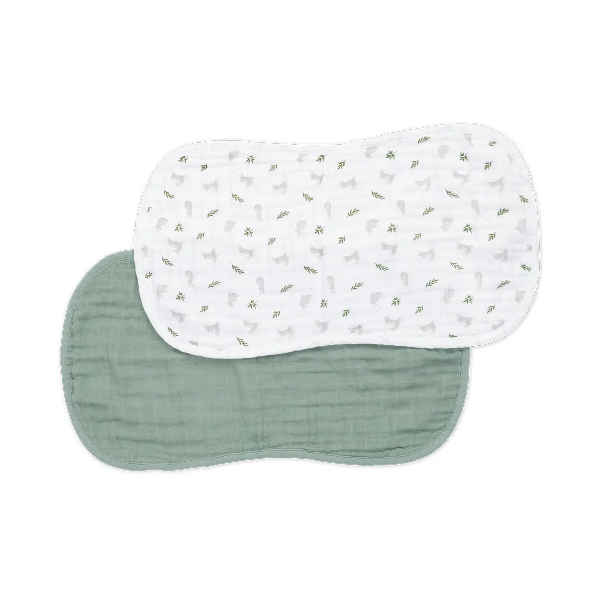 Lulujo - 2 Pack Muslin Winding Cloth - Bunnies & Fern Lulujo