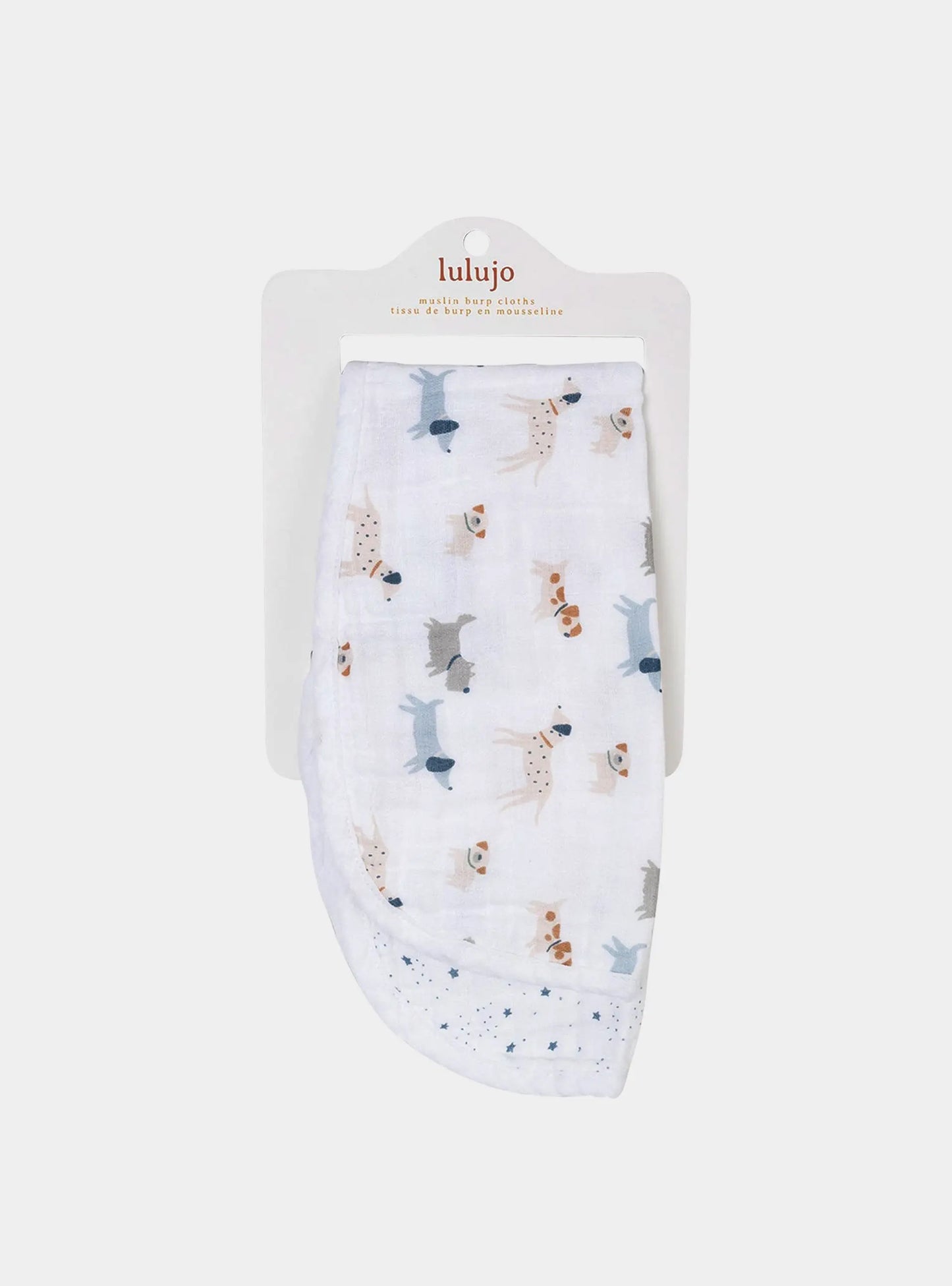 Lulujo - 2 Pack Muslin Winding Cloth - Puppy Dog & Star Lulujo