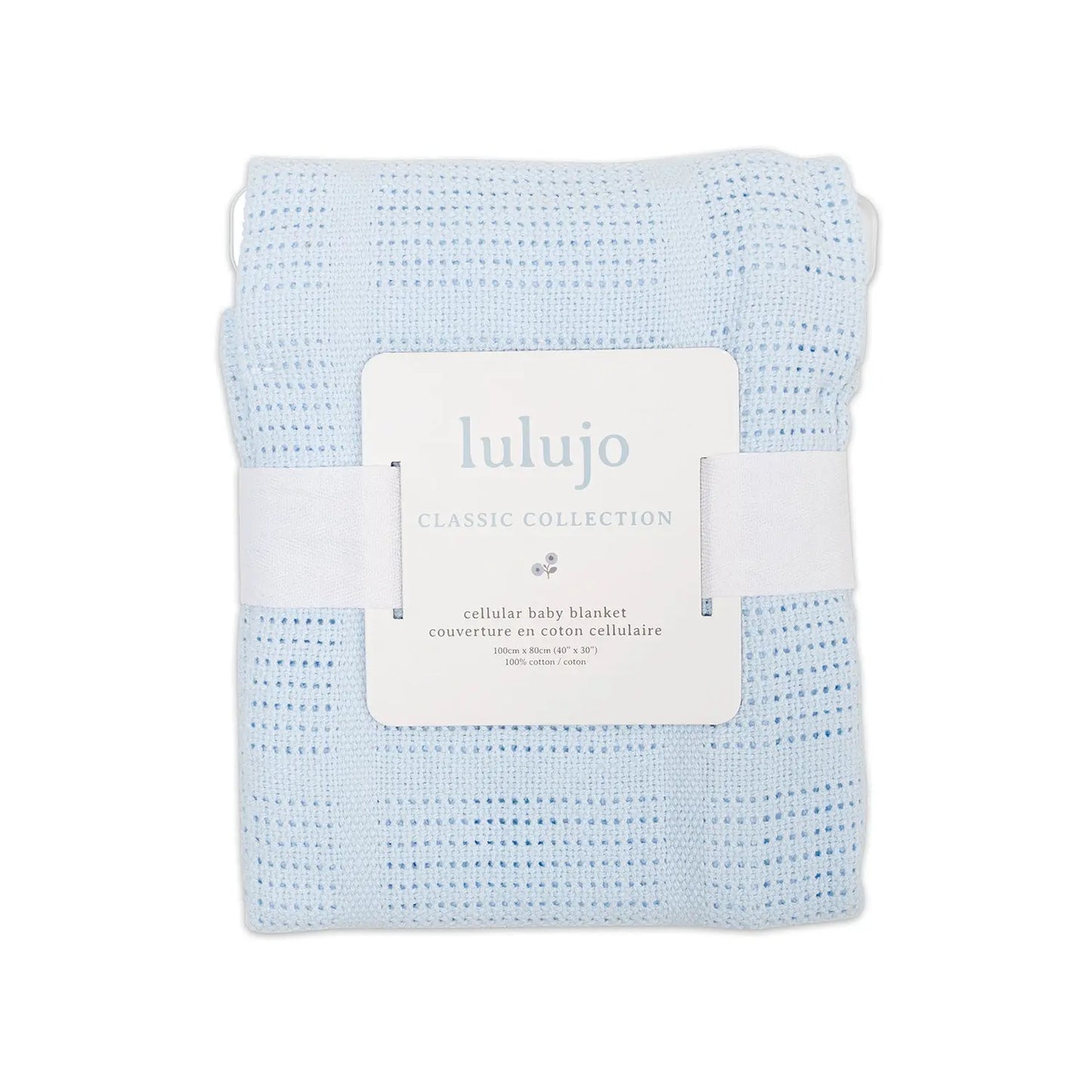 Lulujo - Cellular Blanket - Blue Lulujo