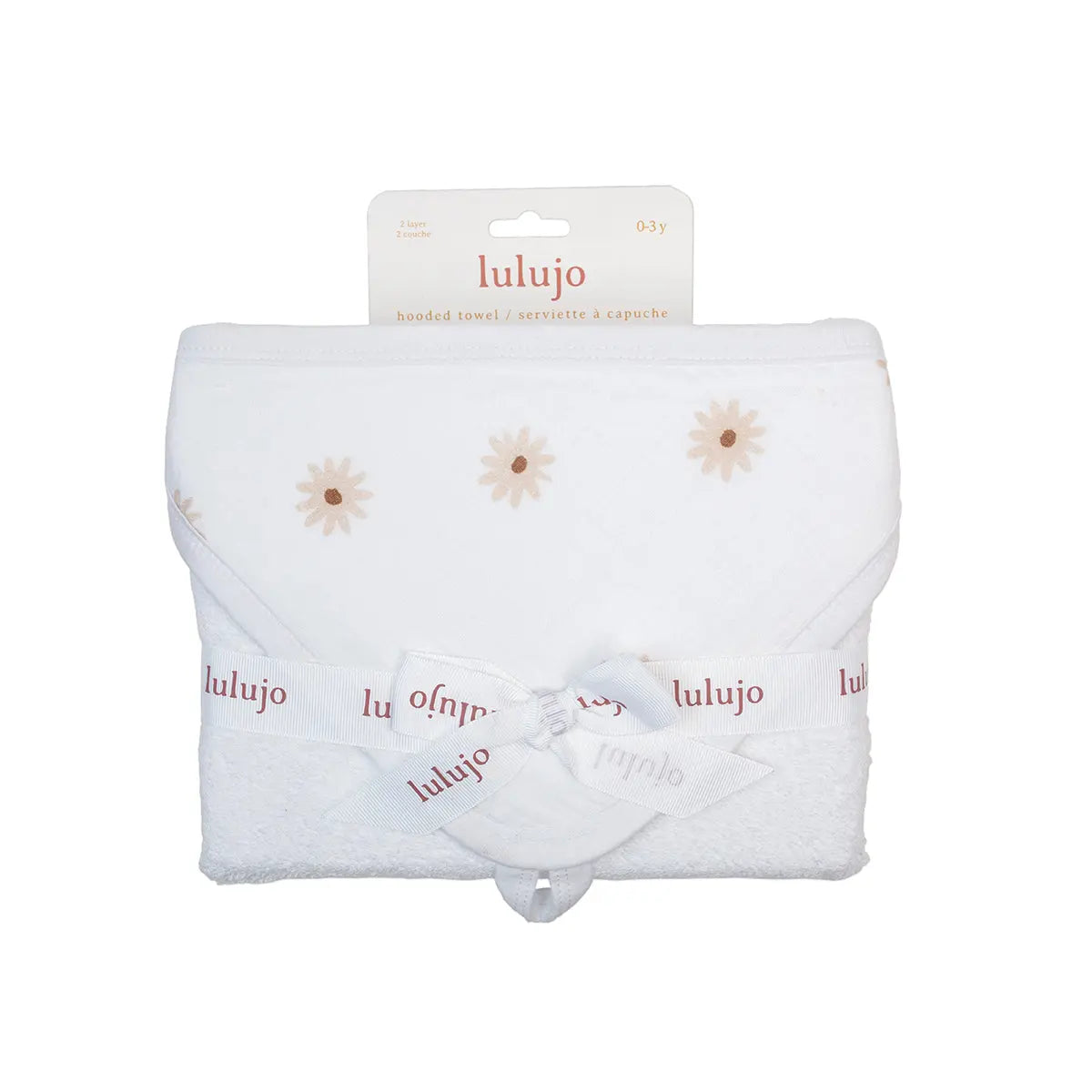 Lulujo - Hooded Towel - Daisies Lulujo