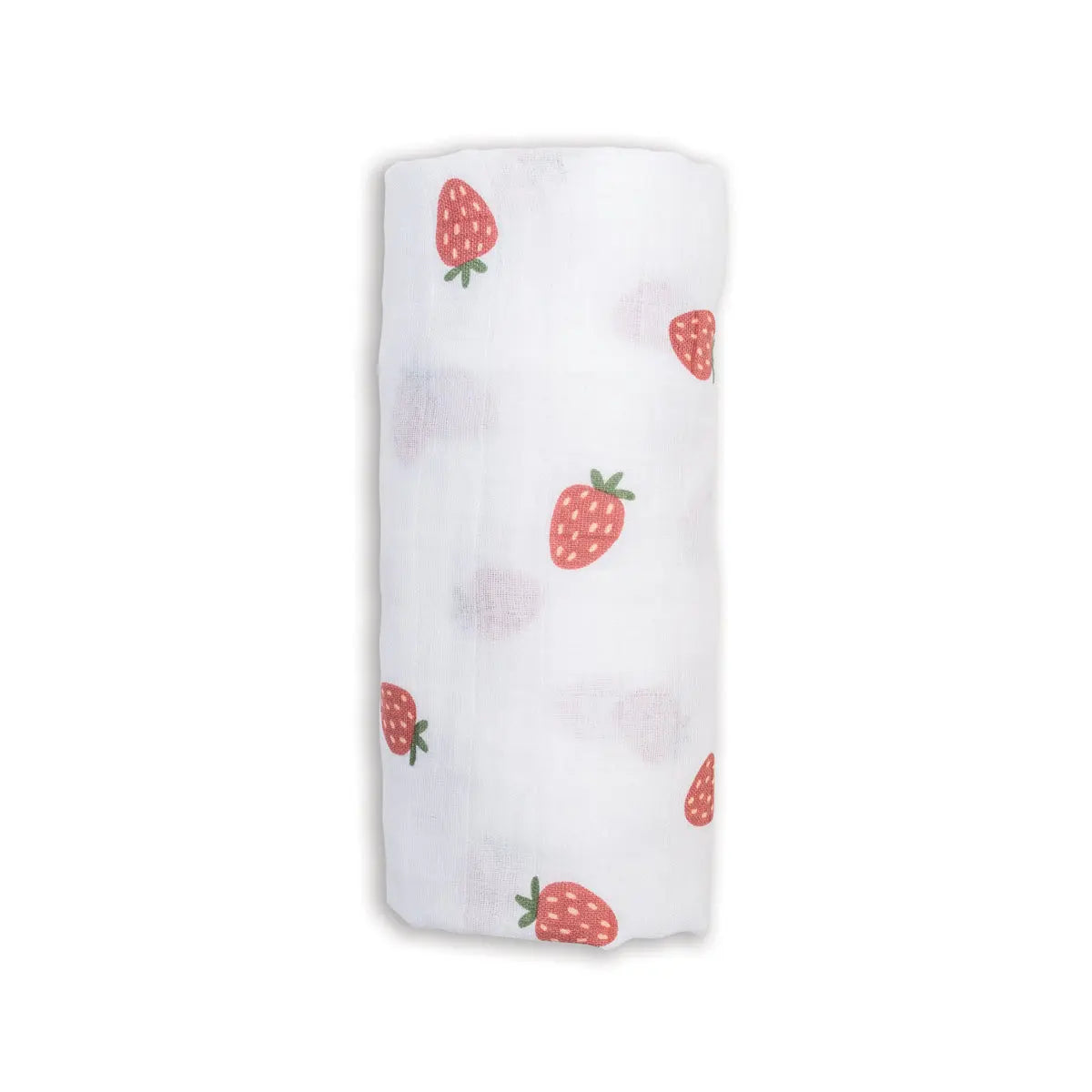 Lulujo - Muslin Swaddle - Strawberries (100cm x 100cm) Lulujo