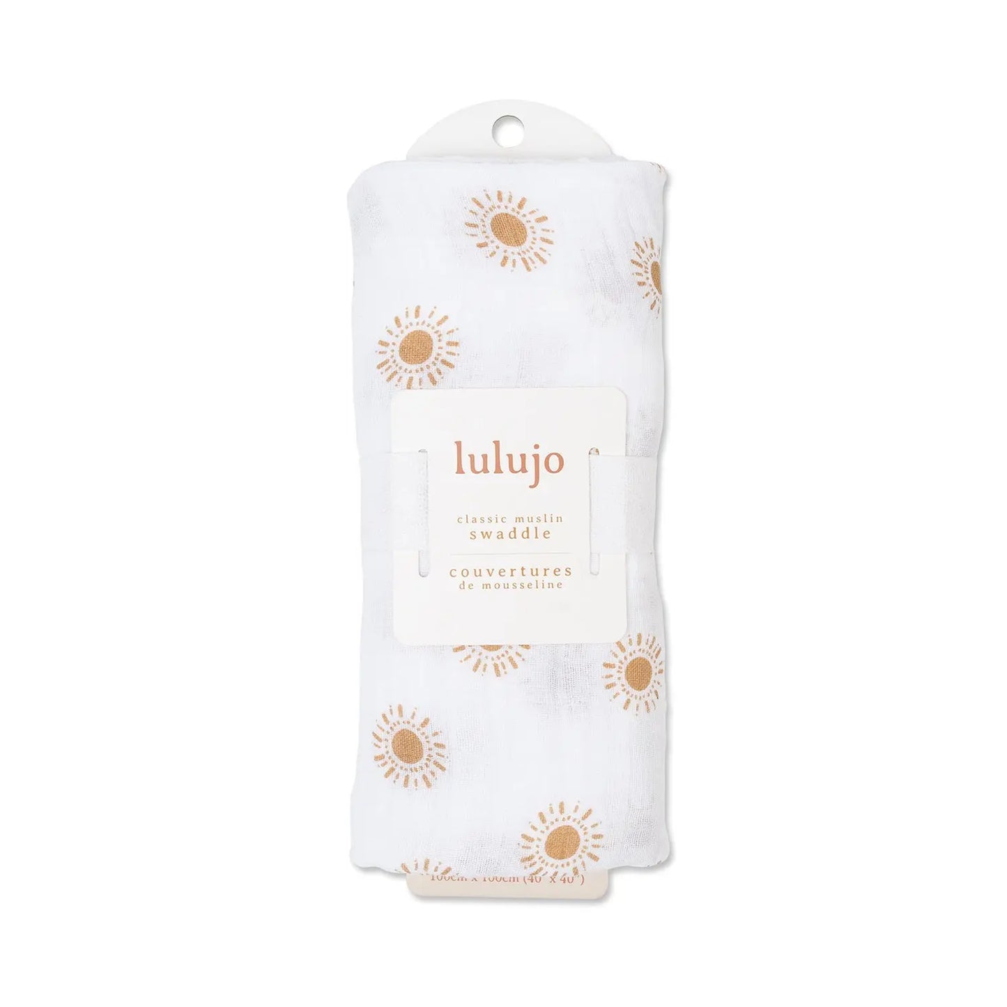 Lulujo - Muslin Swaddle - Suns (100cm x 100cm) Lulujo