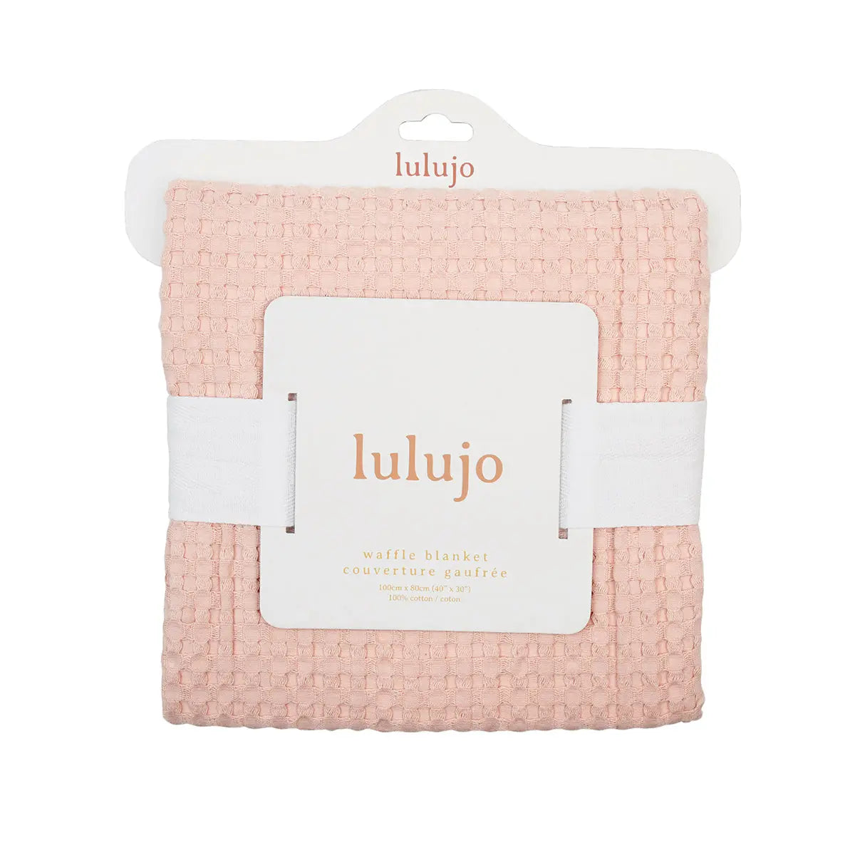 Lulujo -  Waffle Blanket - Ballet Slipper Lulujo
