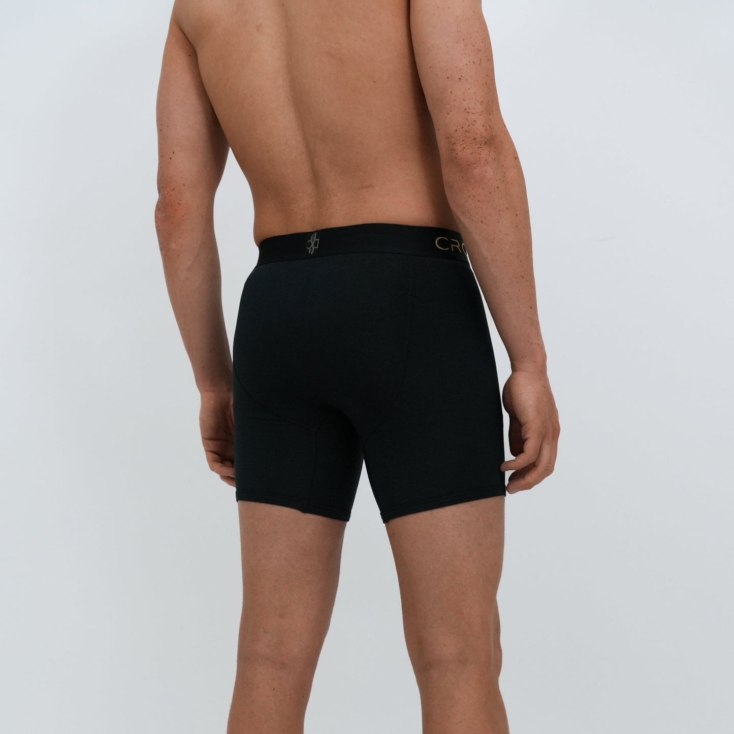 Lux Men's 7" Boxers - Black/Gold Crossfly