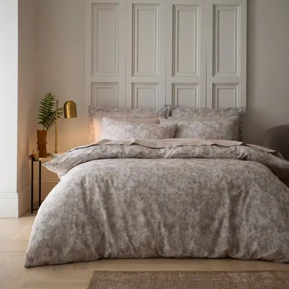 Luxe Haze 180 Thread Count Cotton Duvet Cover & Pillowcase Set Dunelm