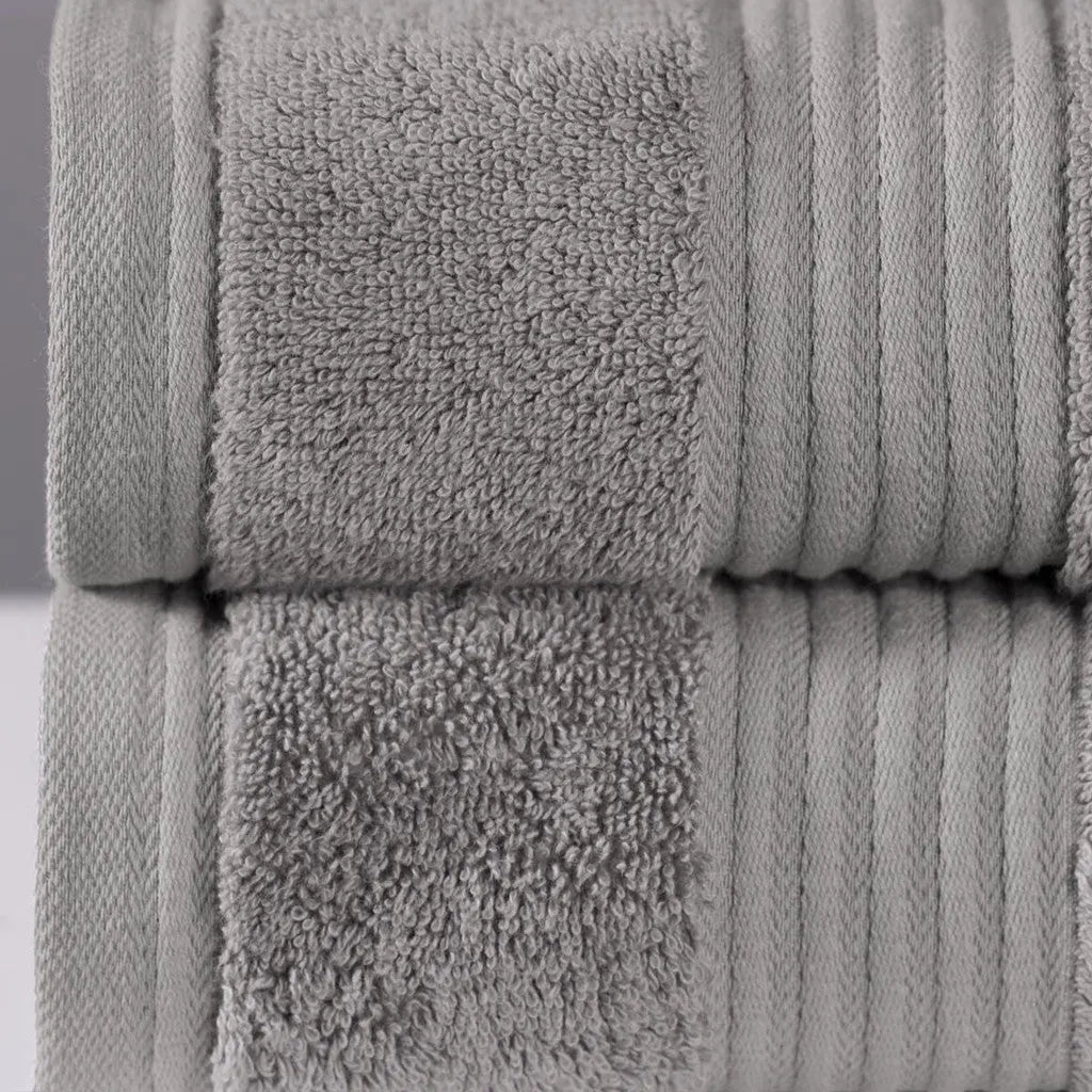 Luxury Bamboo Towel Set in Grey Ethical Bedding