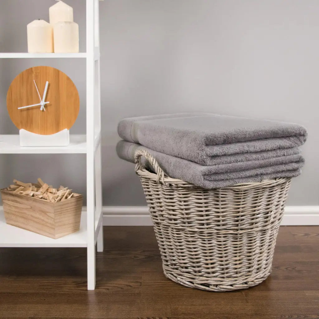 Luxury Bamboo Towel Set in Grey Ethical Bedding