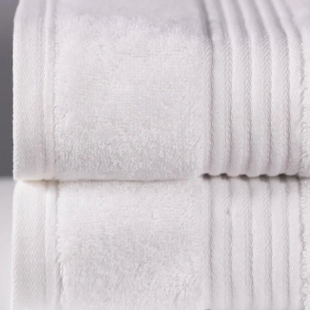 Luxury Bamboo Towel Set in White Ethical Bedding