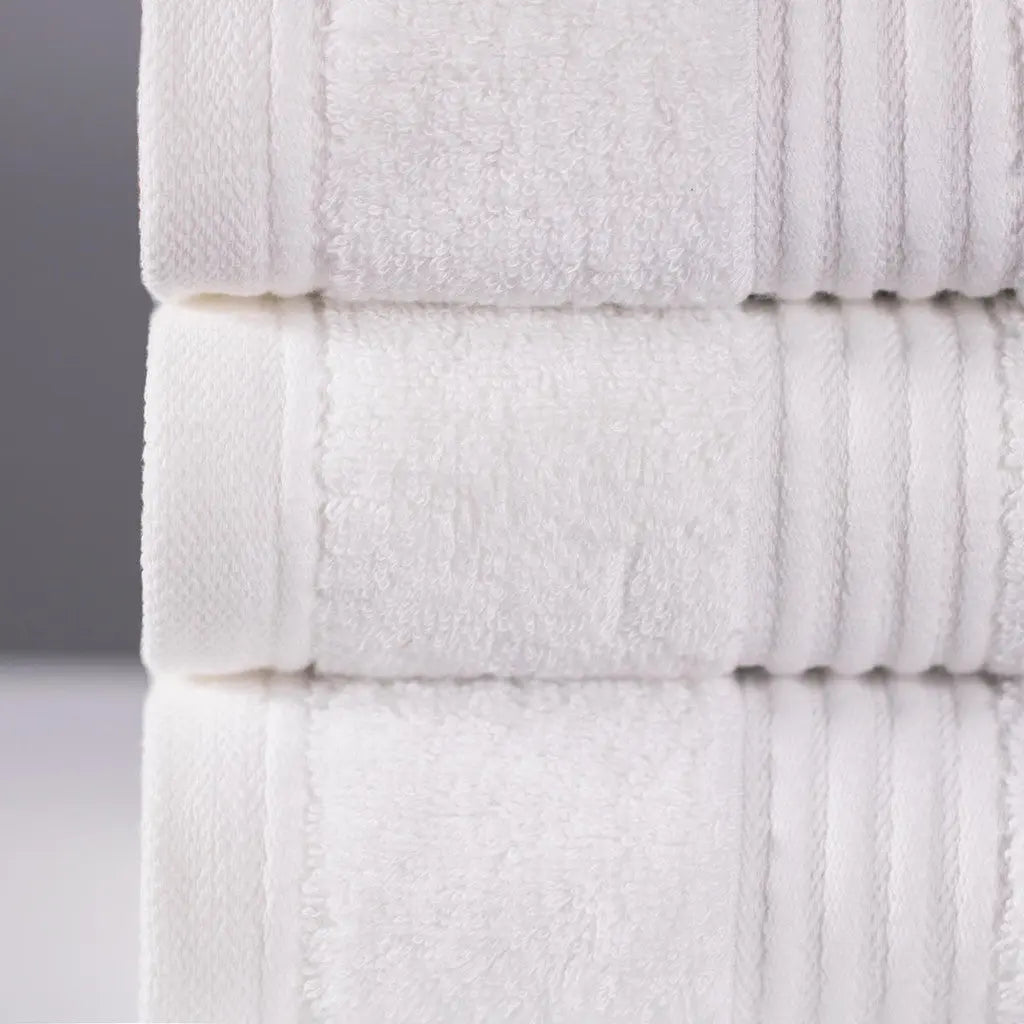Luxury Bamboo Towel Set in White Ethical Bedding