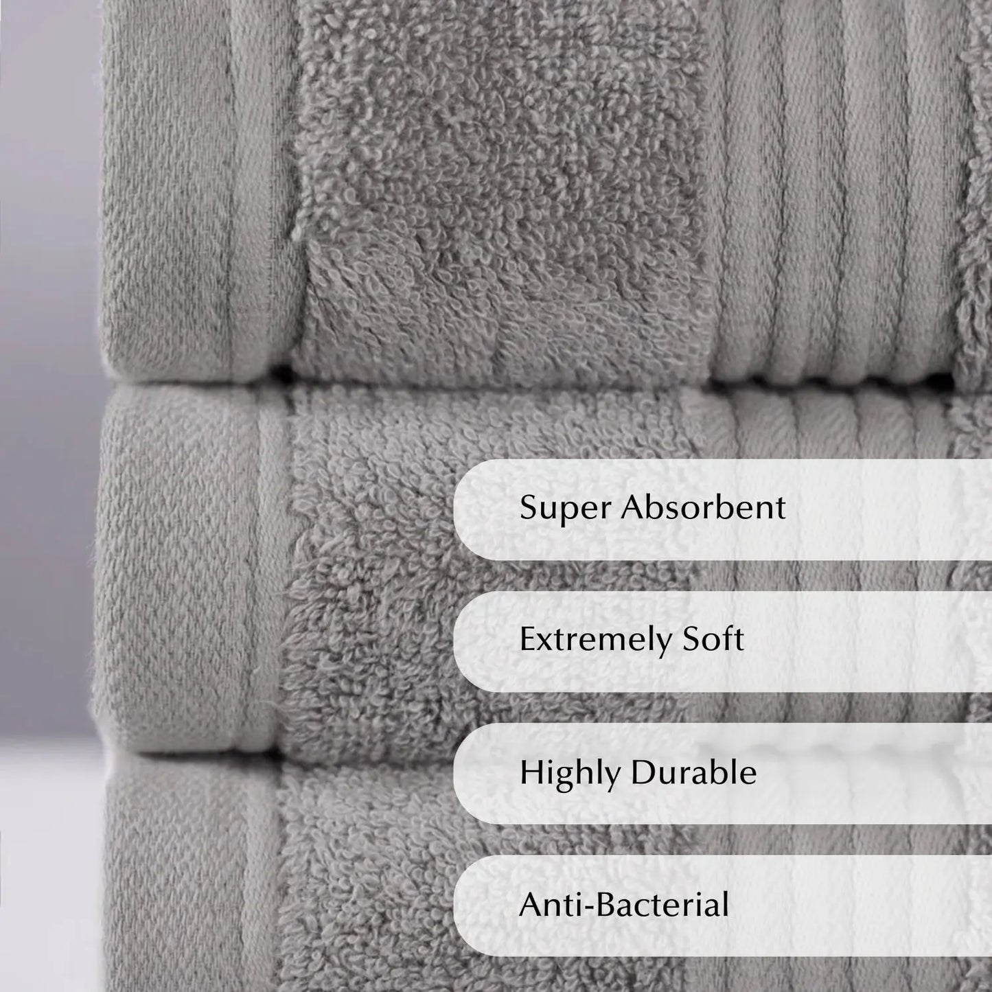 Luxury Bamboo Towel in Grey Ethical Bedding™