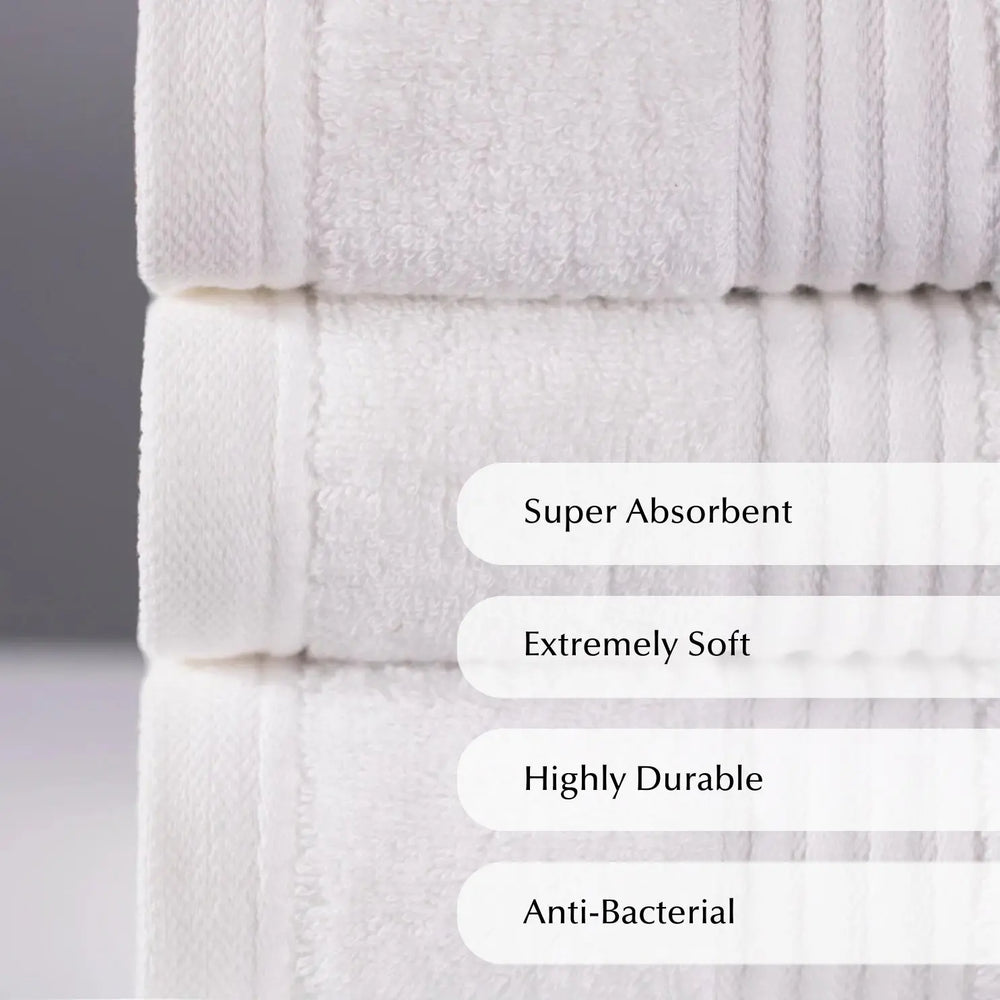 Luxury Bamboo Towel in White Ethical Bedding™