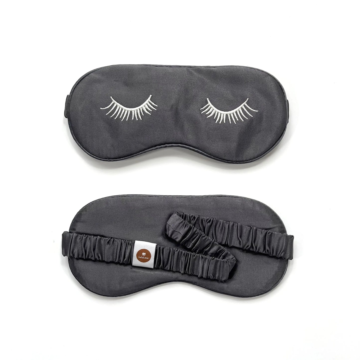 Luxury Embroidered Silk Sleep Mask - Soft Eye Mask for Restful Comfort LuluLane