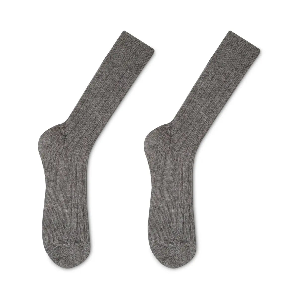 Luxury Lounge socks in alpaca - Grey Heating & Plumbing London