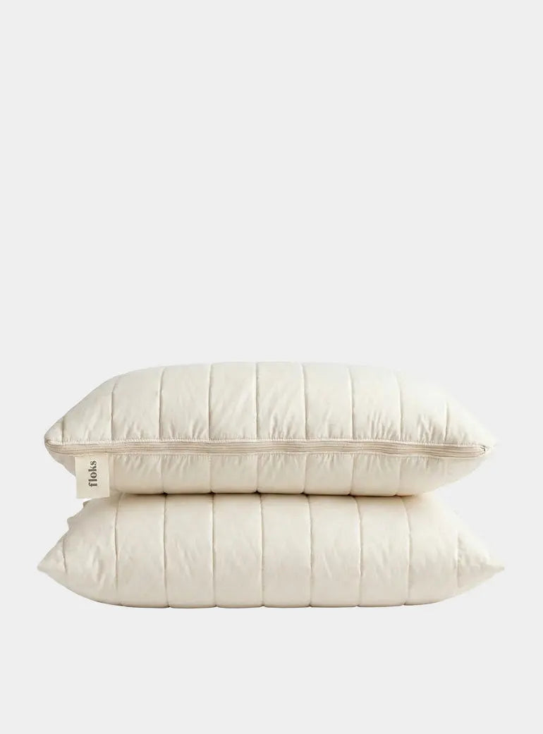 Luxury quilted British wool pillow Floks Home