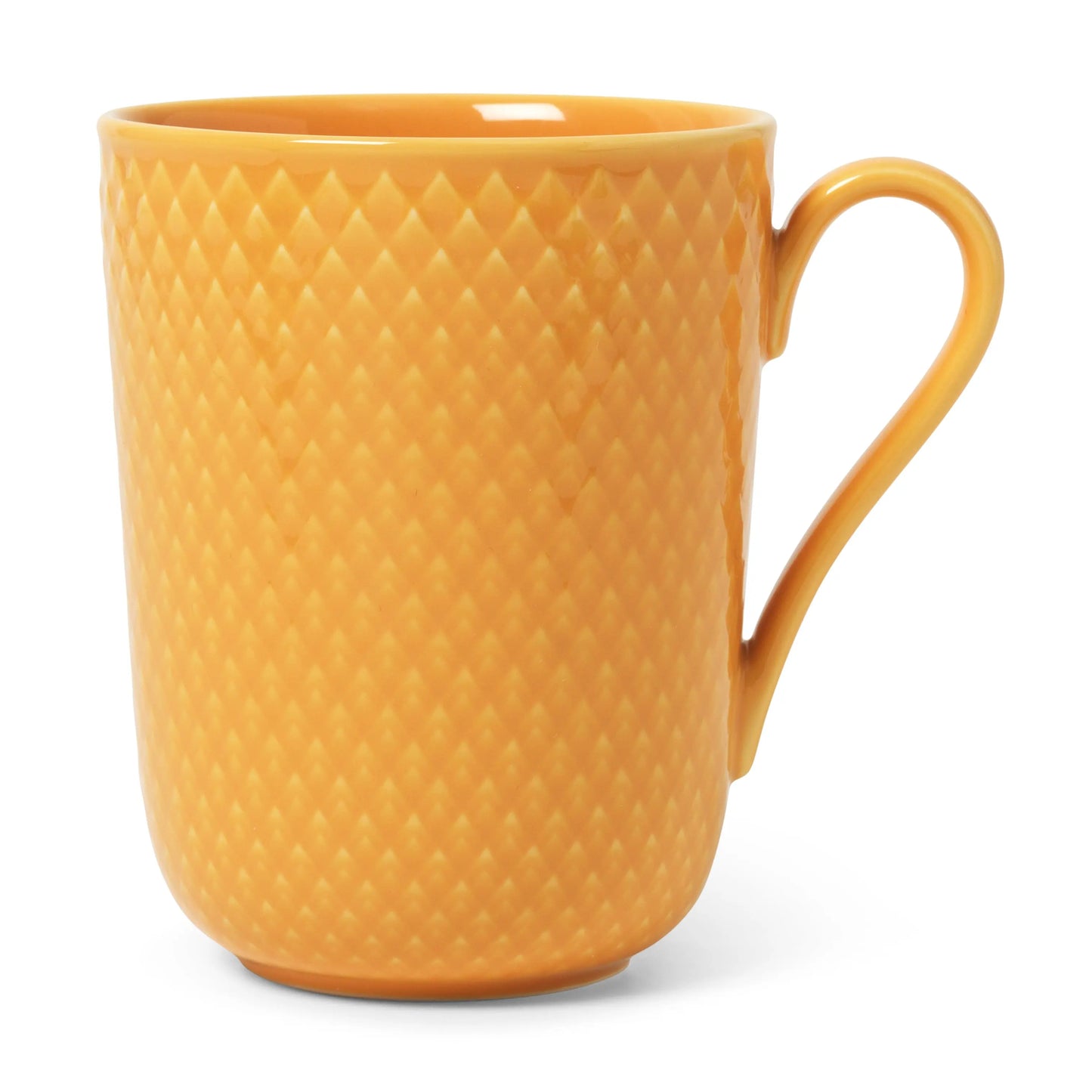 Lyngby Porcel¾n Rhombe Mug With Handle 33 Cl Yellow Lyngby Porcel¾n