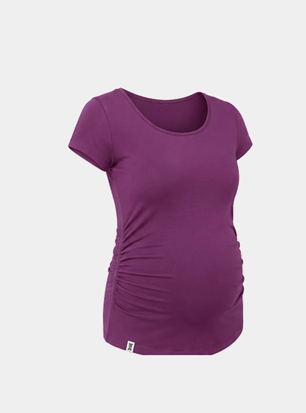 MATERNITY SHORT SLEEVE TSHIRT IN PLUM Bshirt