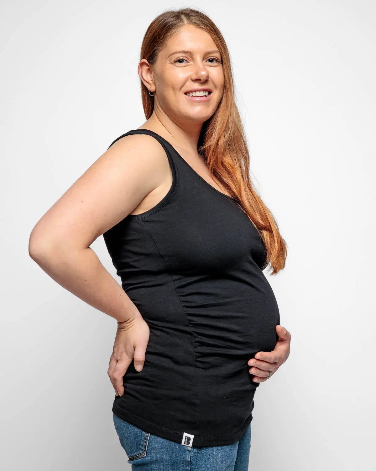 MATERNITY VEST IN BLACK Bshirt