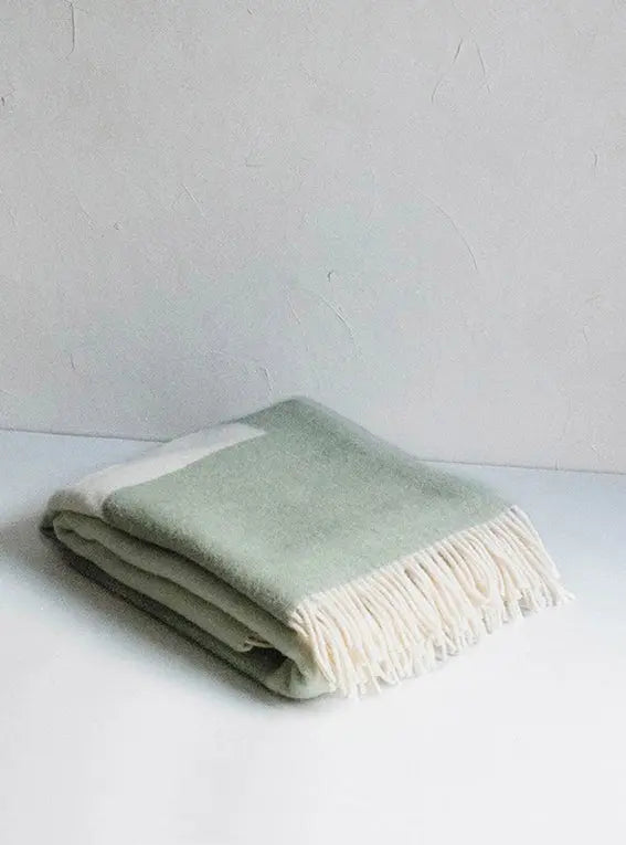 MEADOW Green Wool Blanket Forestry Wool