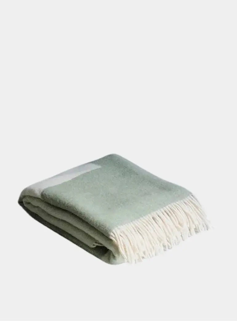MEADOW Green Wool Blanket Forestry Wool