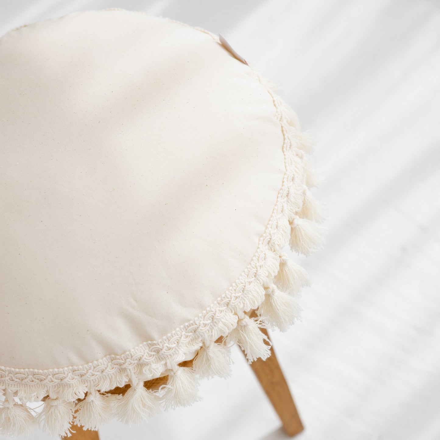 MINICAMP Round Tassel Cushion – Cozy Boho Pillow for Kids' Rooms MINICAMP
