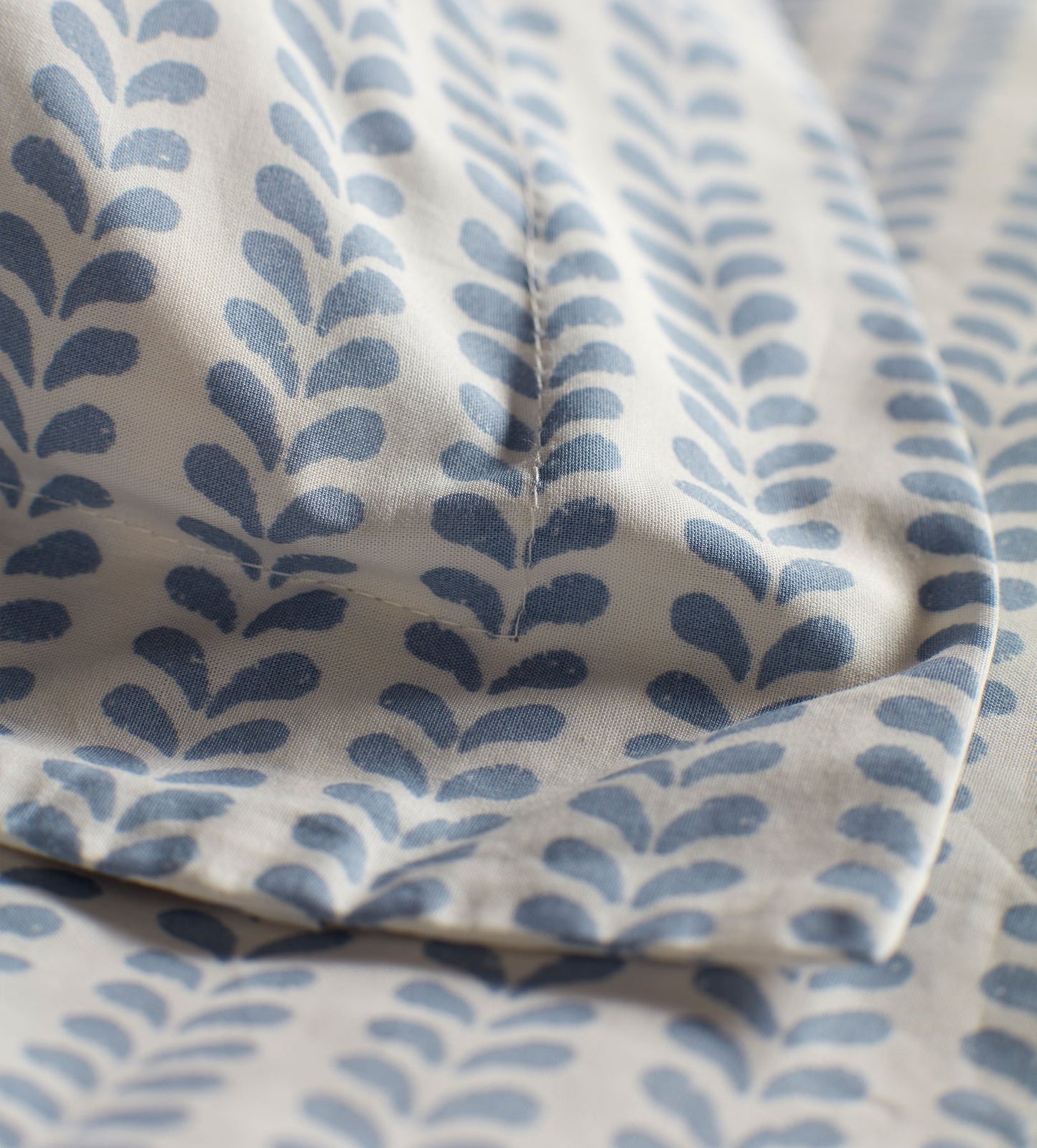 Molly Mahon Blue Bindi 100% Cotton Oxford Pillowcase The Secret Linen Store