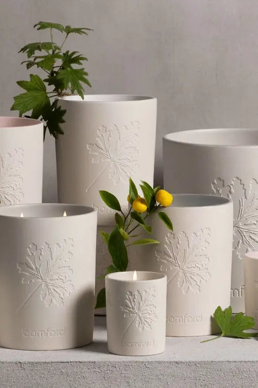 Mabel Grey Geranium Candle Bamford