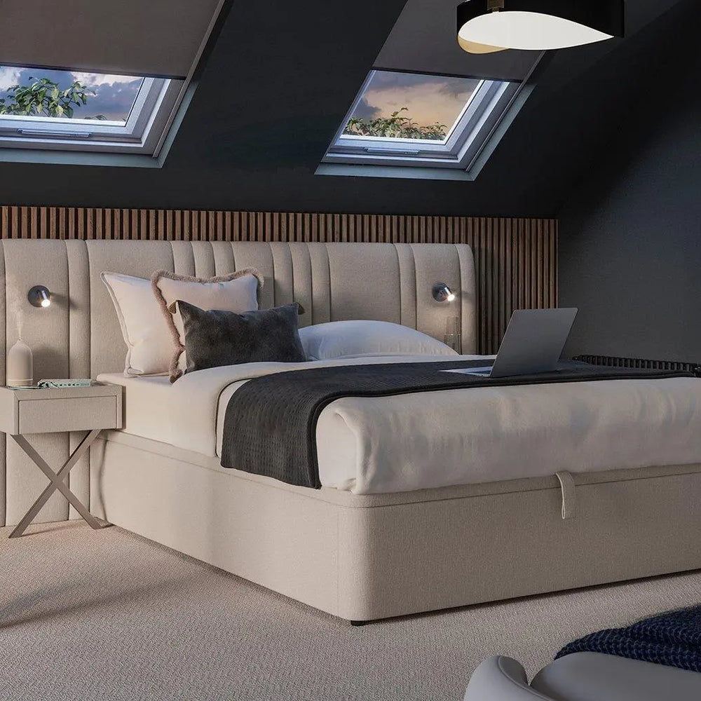 Madison Ottoman Hotel Bed Natural - Cream Dreams