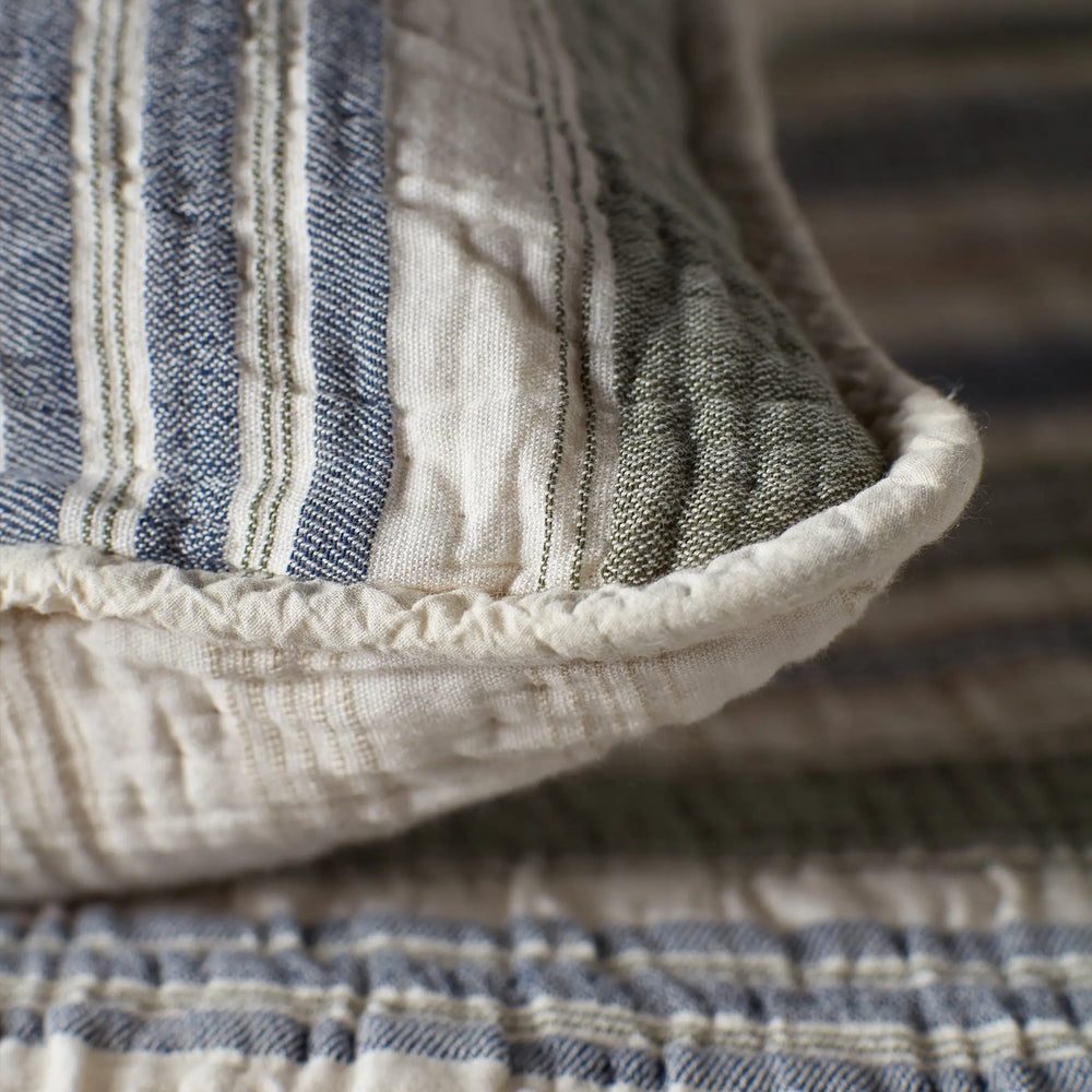 Magnus 100% Cotton Quilted Cushion Cover The Secret Linen Store