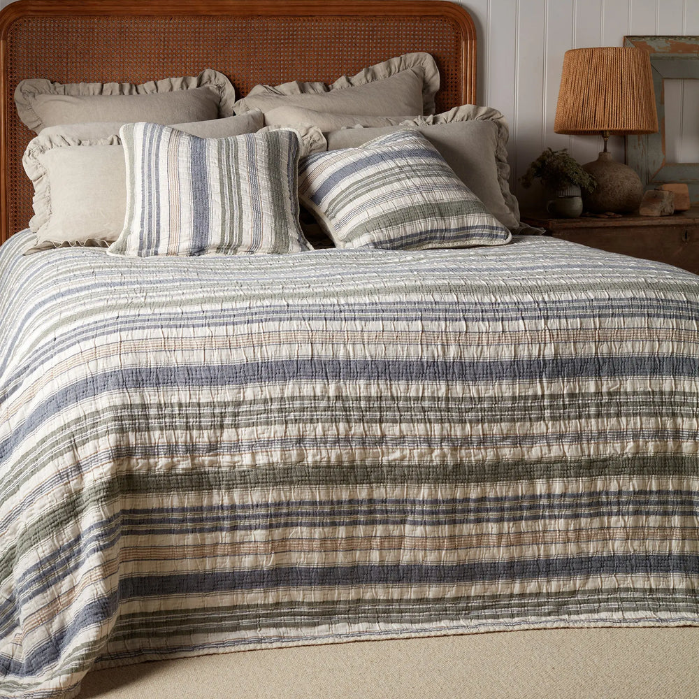 Magnus 100% Cotton Quilted Throw The Secret Linen Store
