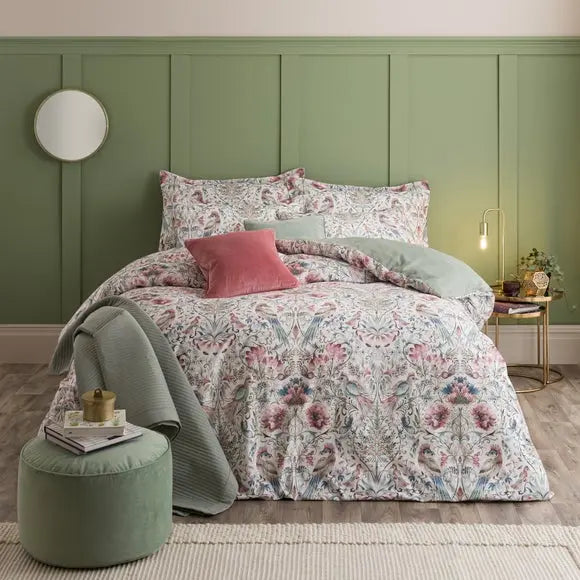 Majestic Birds Duvet Cover & Pillowcase Set Dunelm
