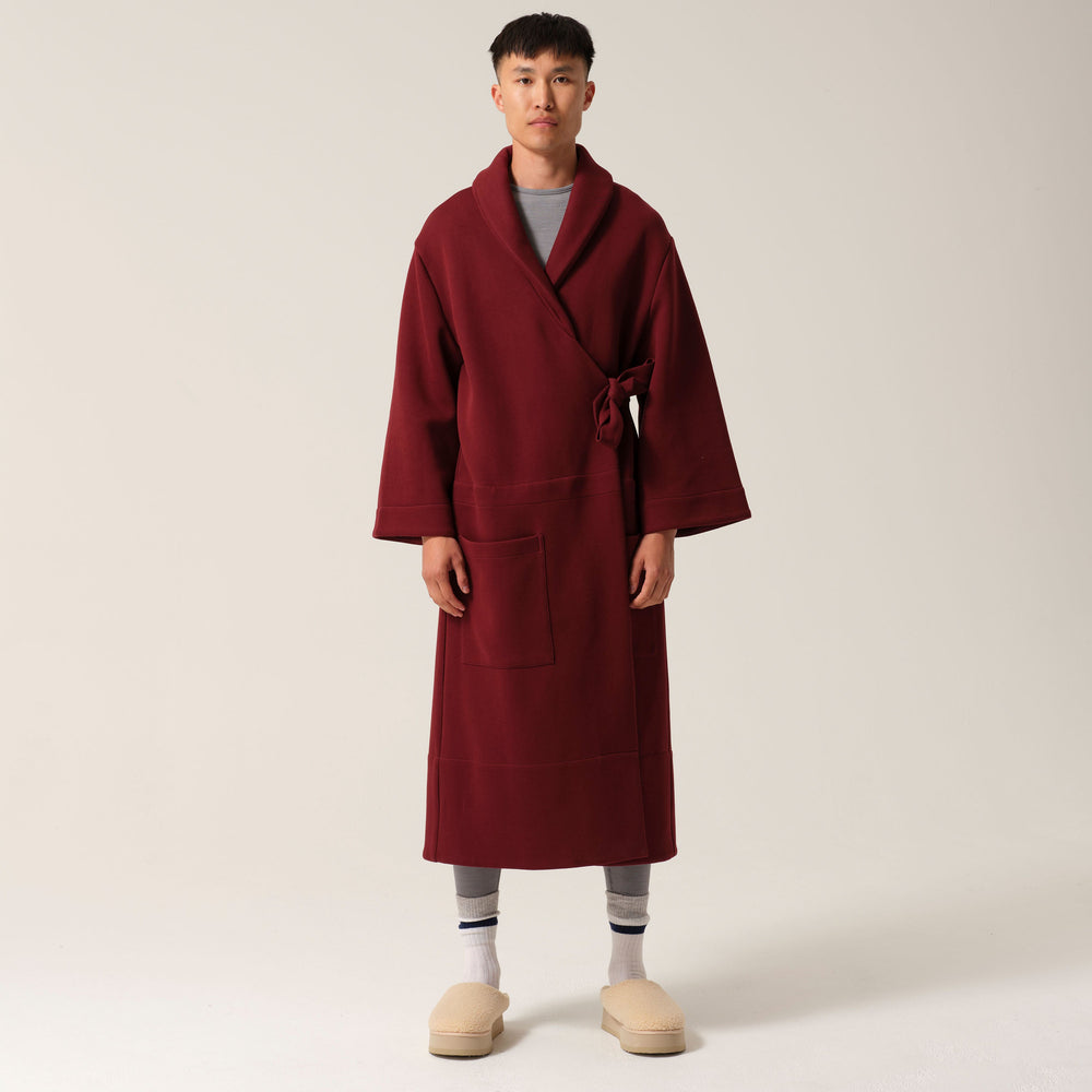 Mens Magic Pocket Drain Robe® Burgundy Tonic London