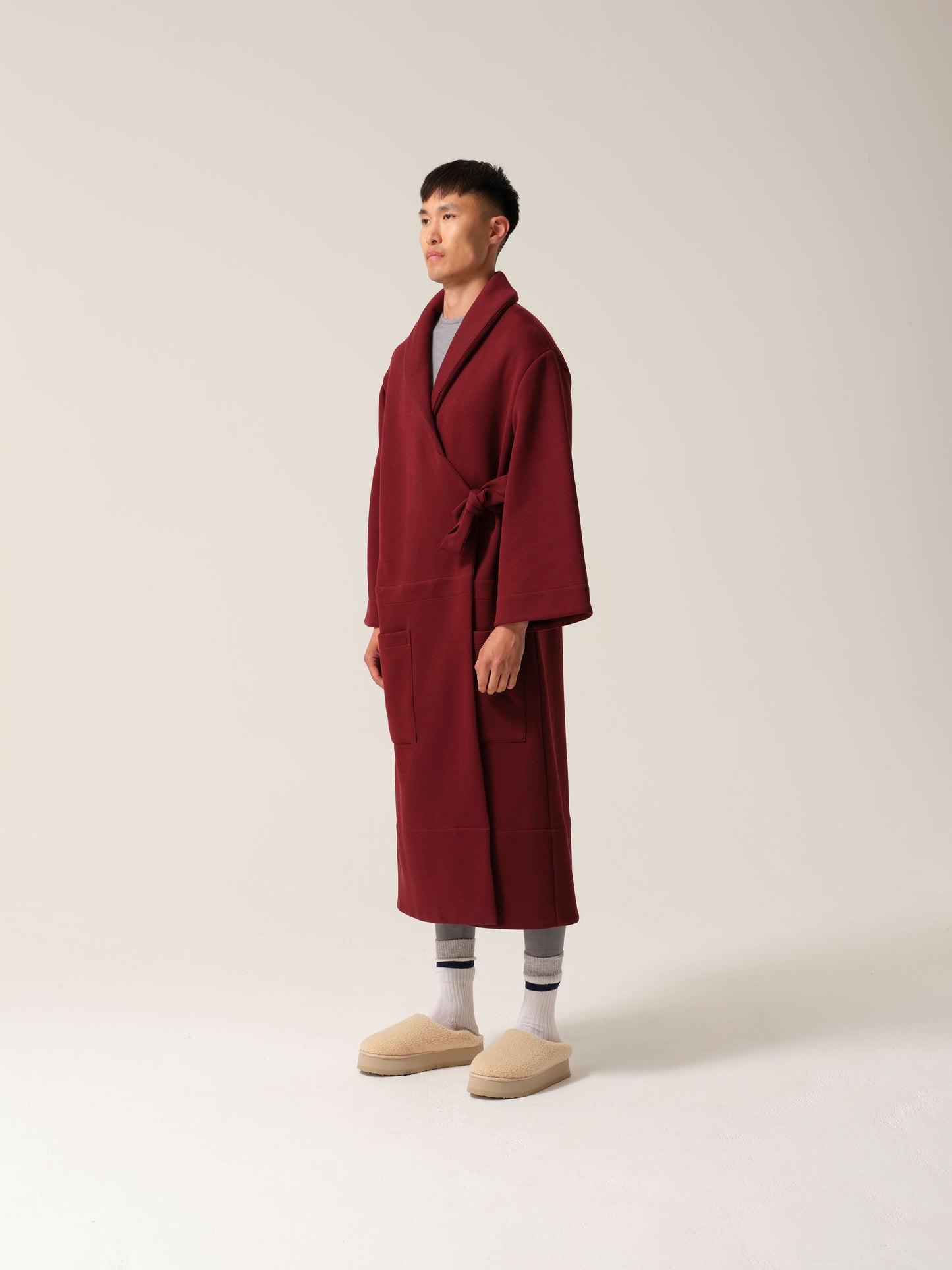 Mens Magic Pocket Drain Robe® Burgundy Tonic London