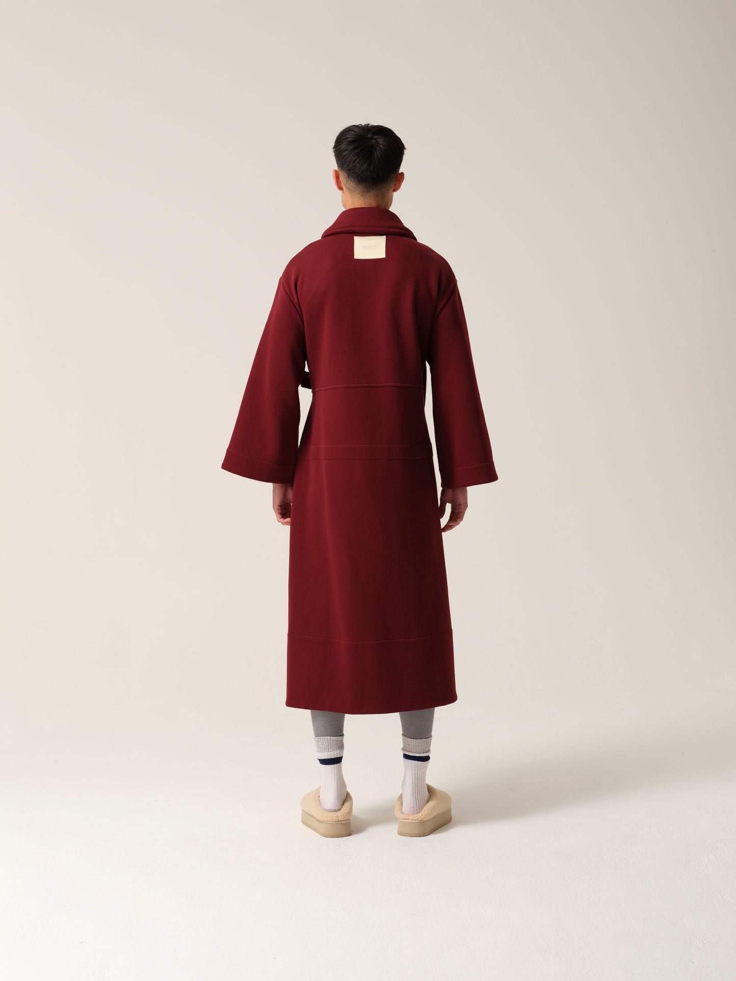 Mens Magic Pocket Drain Robe® Burgundy Tonic London