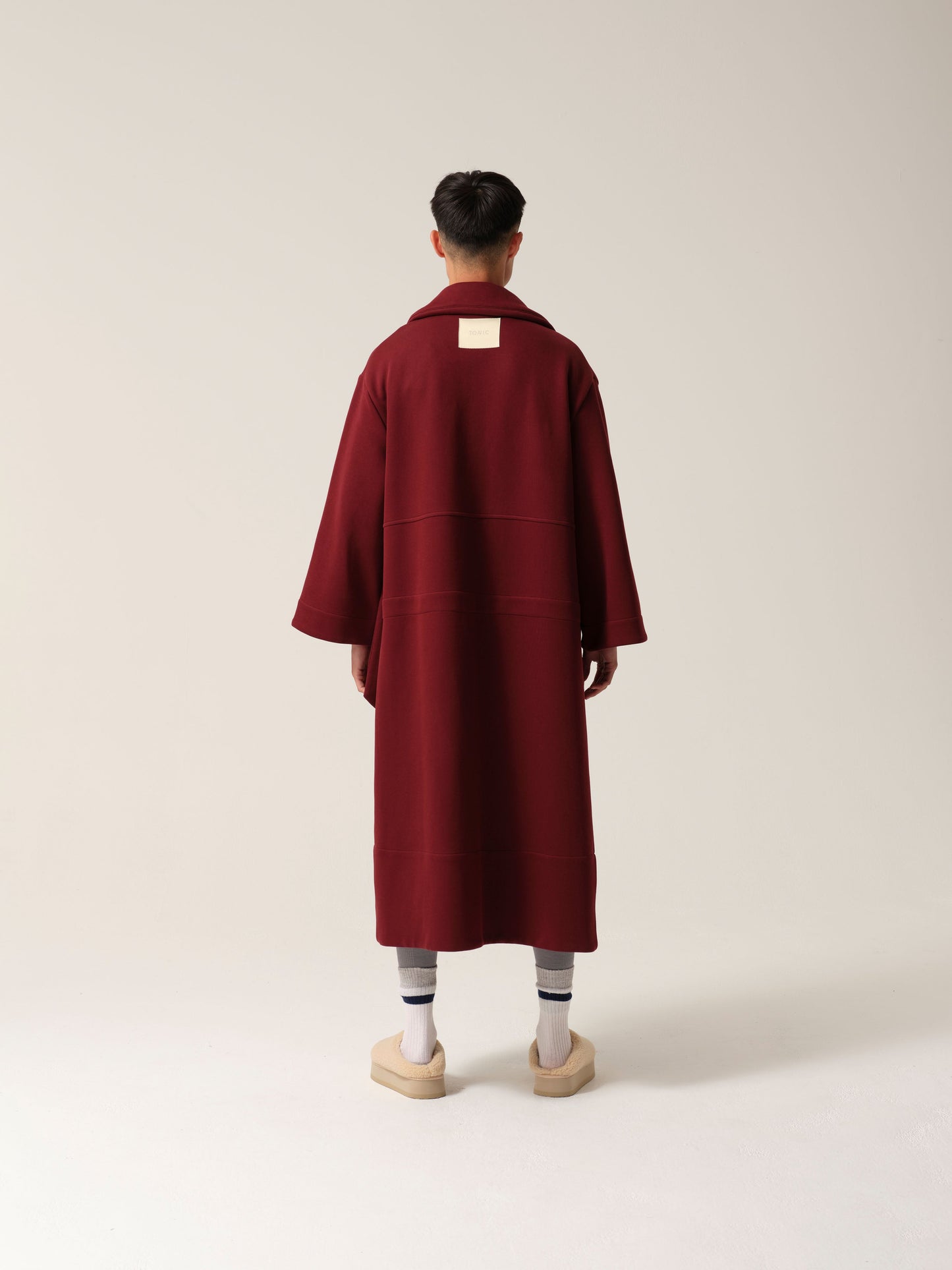 Mens Magic Pocket Drain Robe® Burgundy Tonic London