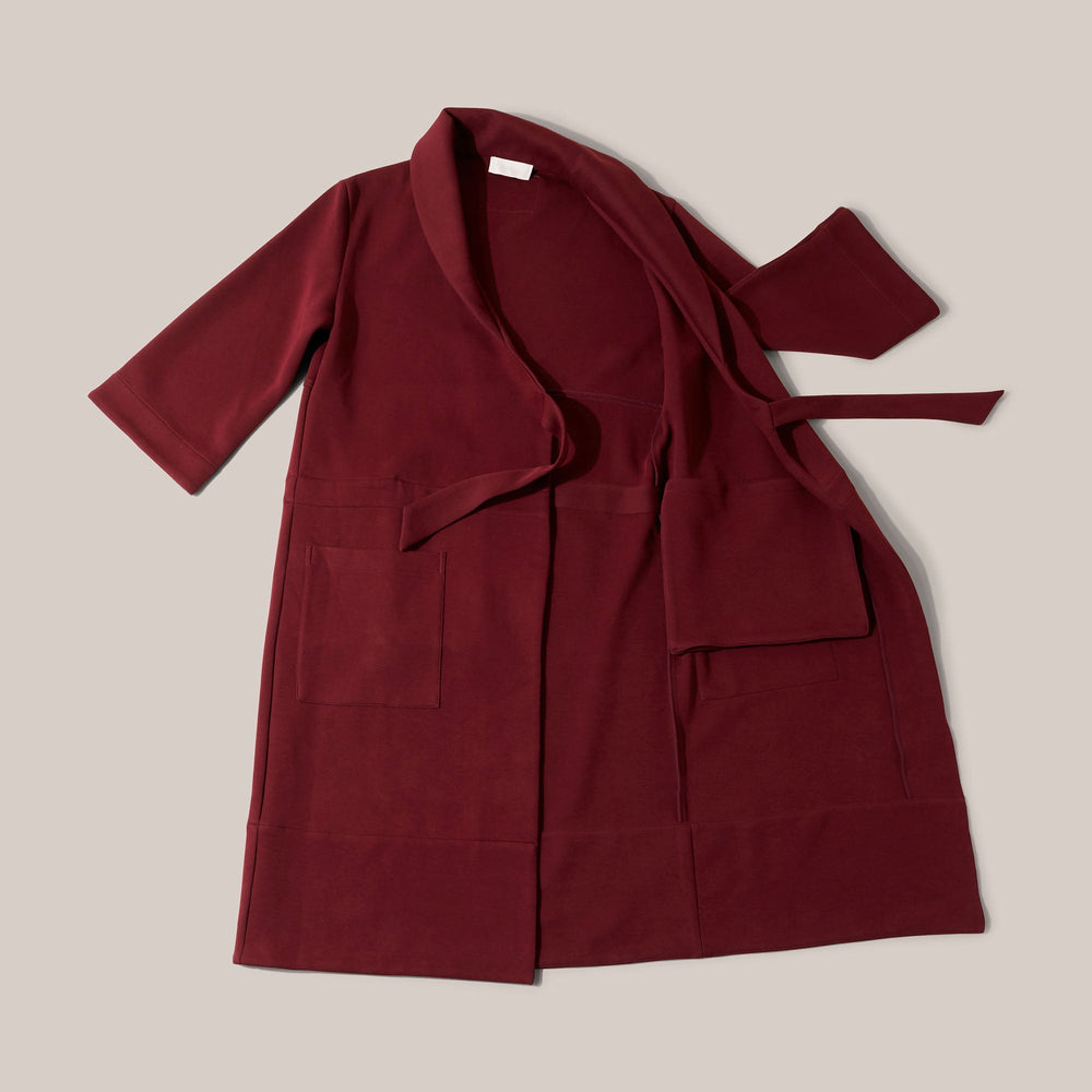 Mens Magic Pocket Drain Robe® Burgundy Tonic London