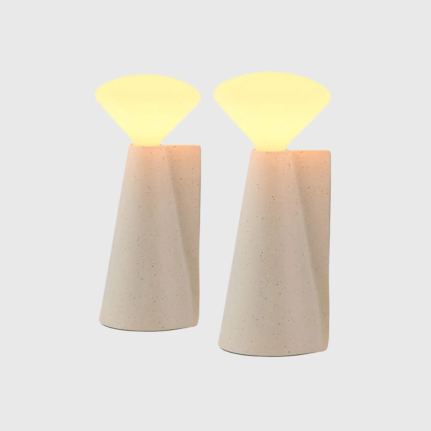 Mantle Portable Lamp in Stone White - Set of 2 Tala