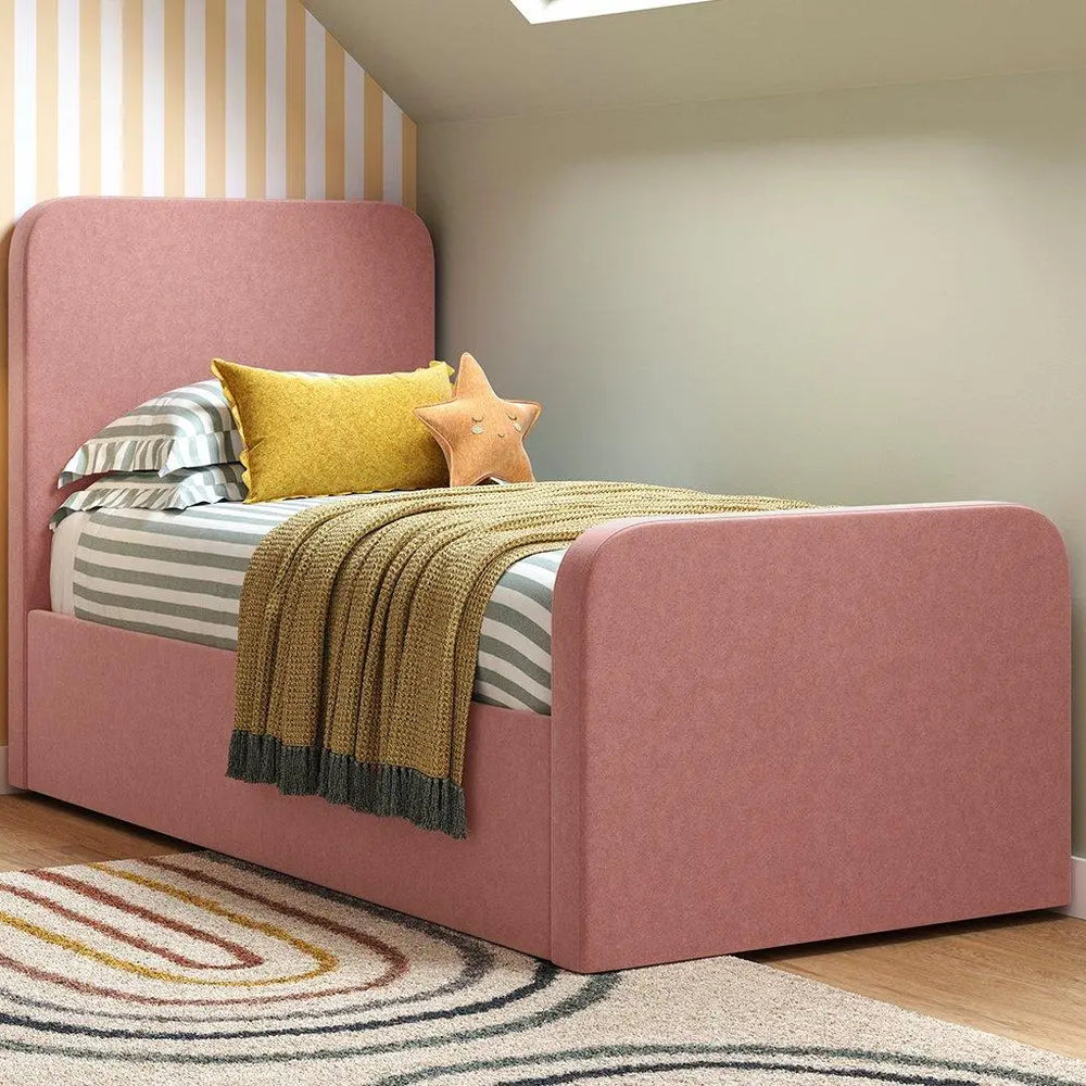Margot Kids Upholstered Bed Frame - Grey Dreams
