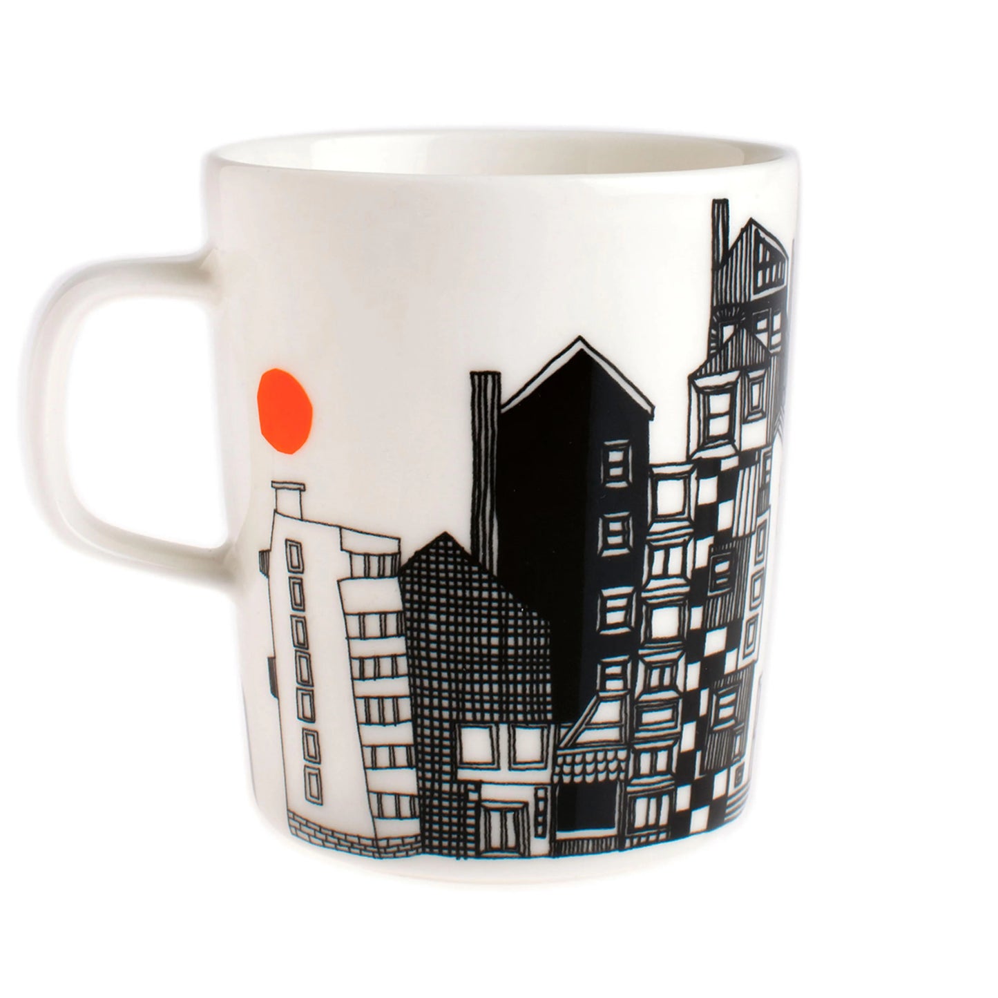 Marimekko Siirtolapuutarha Mug 2,5 Dl Black-Orange Marimekko