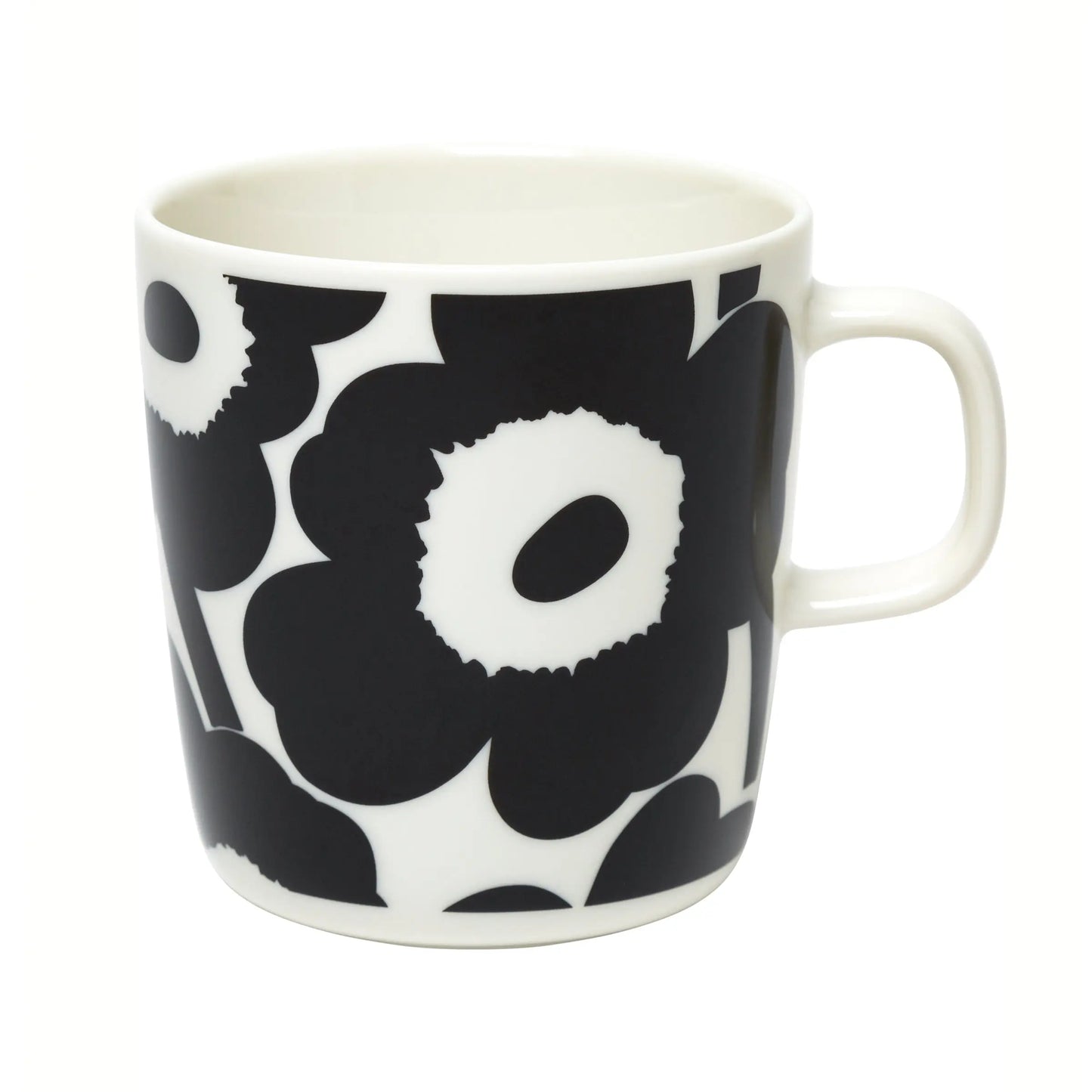 Marimekko Unikko Mug 40 Cl White-Black Marimekko