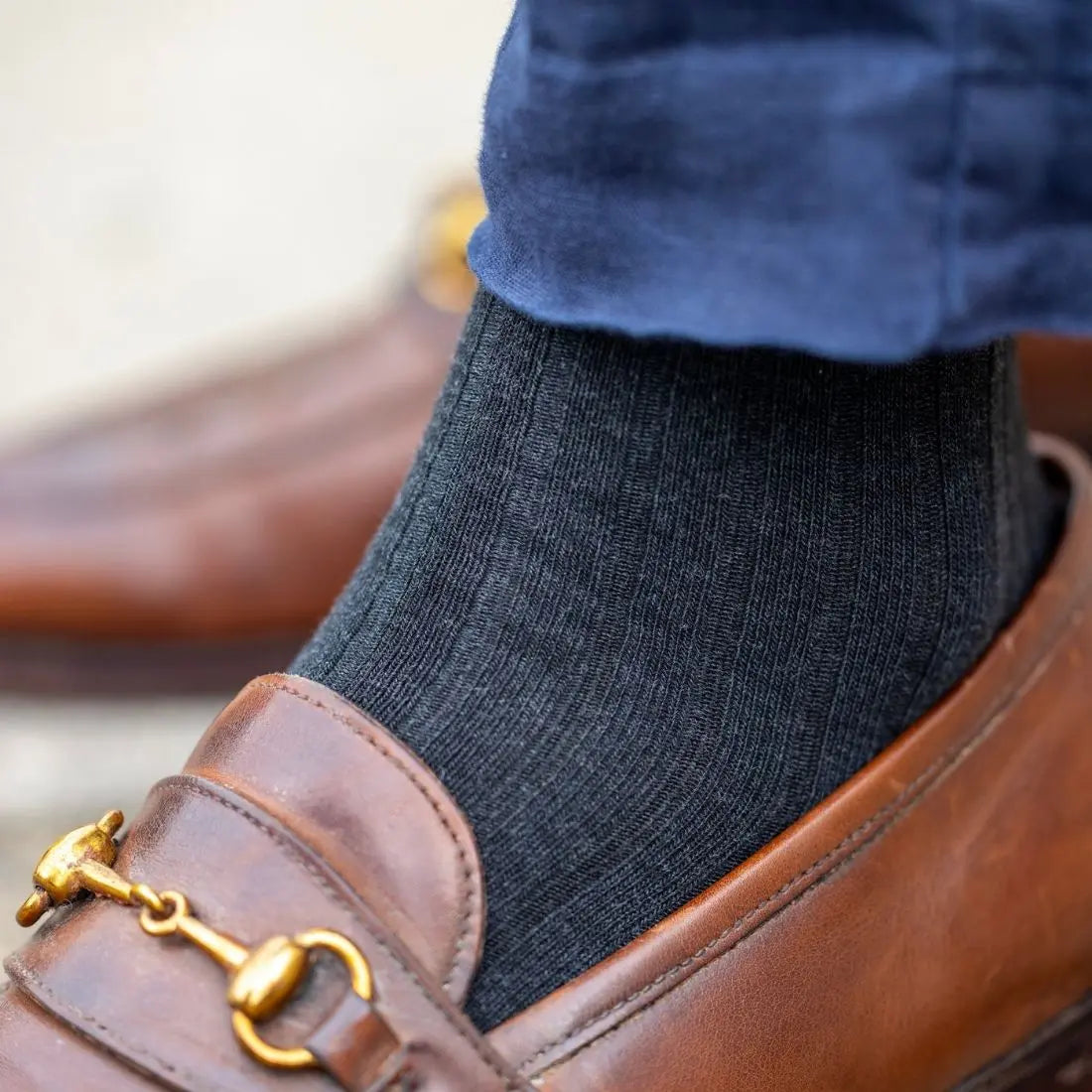 Marl Grey Bamboo Socks Swole Panda