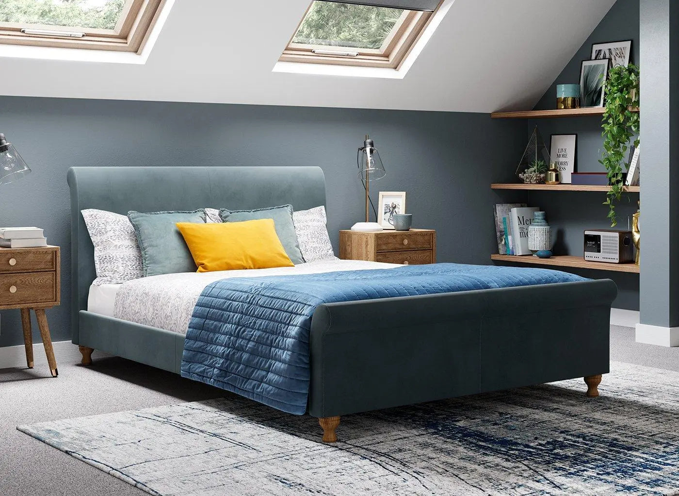 Marley Bed Frame - Blue Dreams