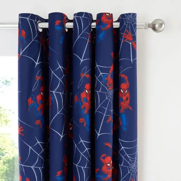 Marvel Spider-Man Thermal Blackout Eyelet Curtains Dunelm