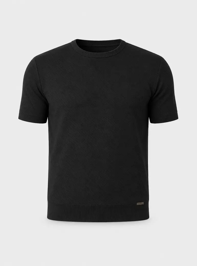 Marvela Knit T-Shirt Black Duck and Cover