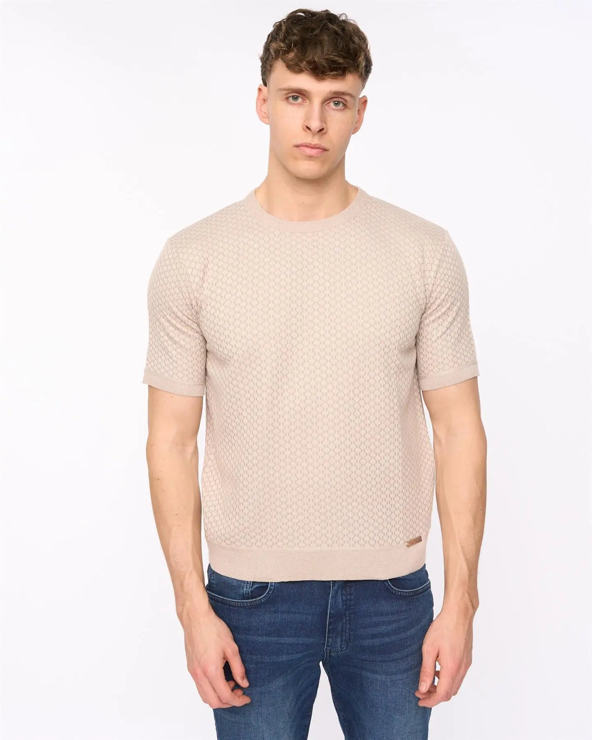 Mataso Knit T-Shirt Stone Duck and Cover