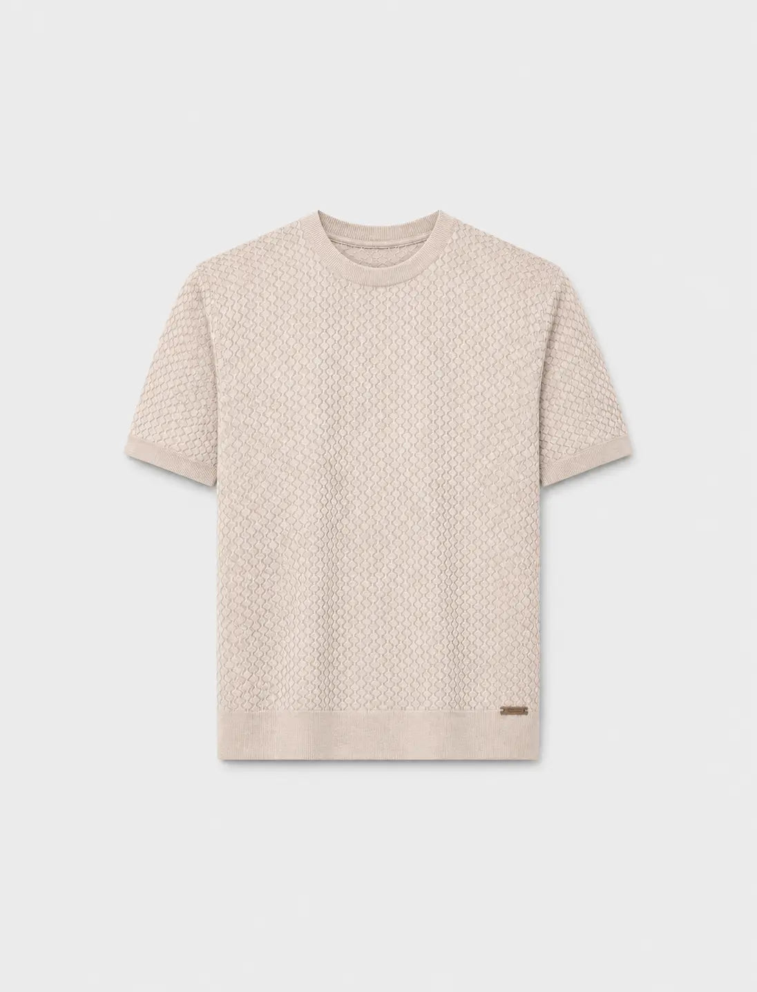 Mataso Knit T-Shirt Stone Duck and Cover
