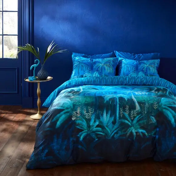 Matthew Williamson Midnight Palms Reversible Duvet Cover & Pillowcase Set Dunelm