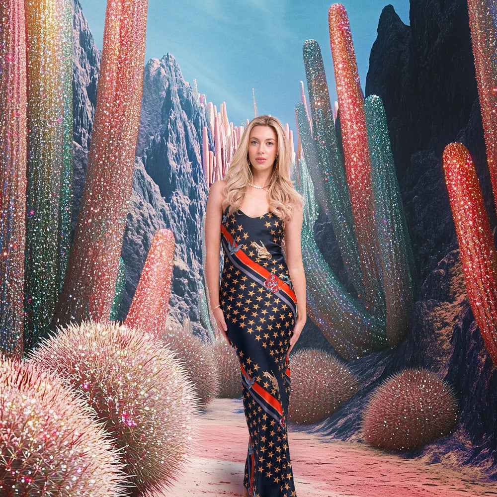 Maxi Slip Dress / "Sailor's Dreams" Jessica Russell Flint